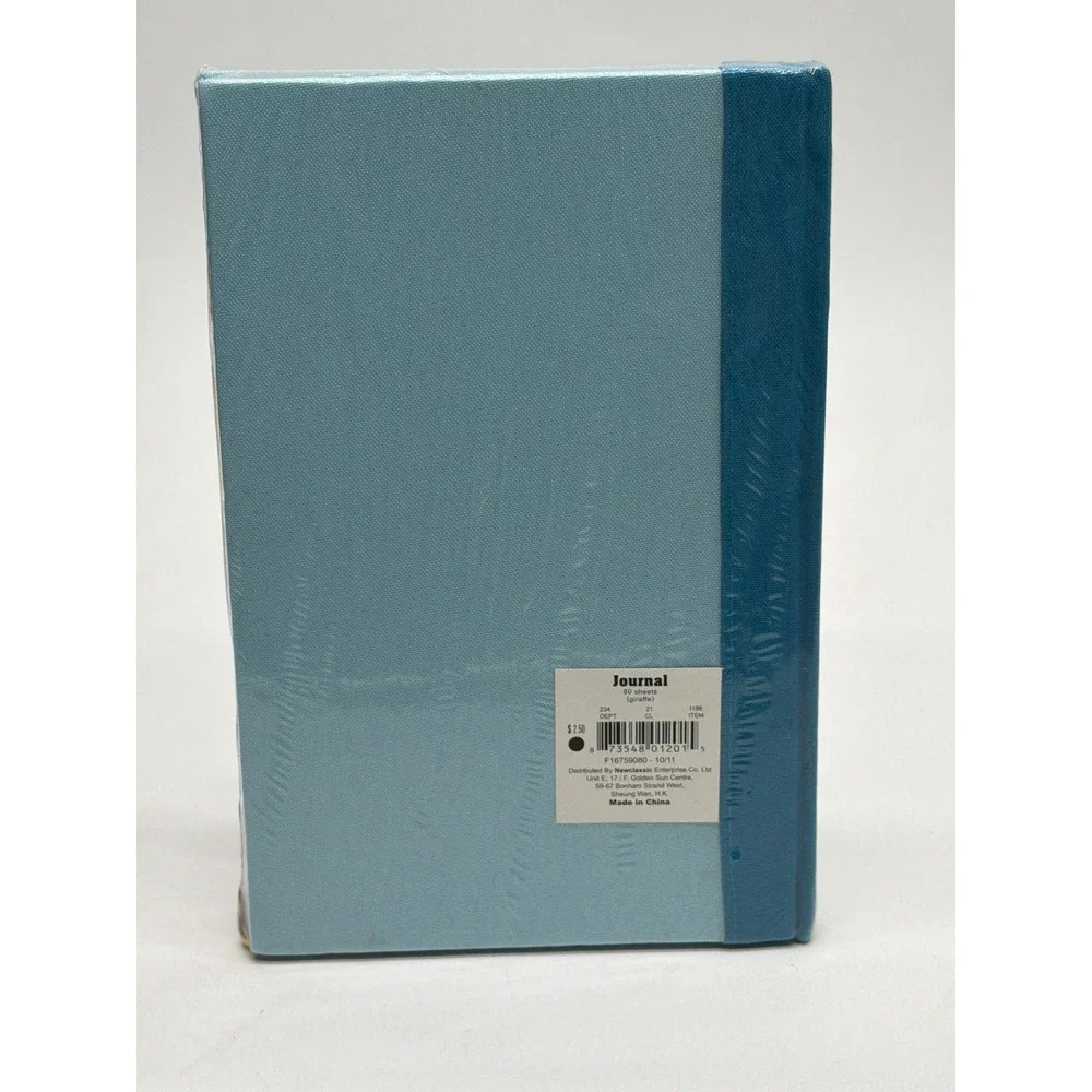 Newclassic‎ Enterprise Giraffe Embroidered Hardcover Journal 80 Sheets Blue Kids